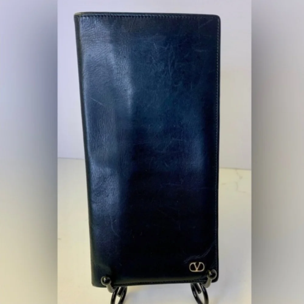 Valentino Midnight Blue Leather Wallet - Picture 2 of 5